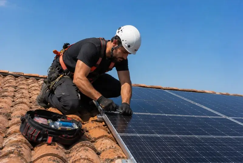Maintenance et monitoring de panneaux solaires à Escoubès